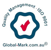 ISO 9001 certification badge